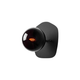 Opviq Well - 11675 Lámpara de pared negra con tapa de cristal